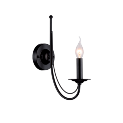 Черен аплик Elmark Angela 1XE14 за коридор