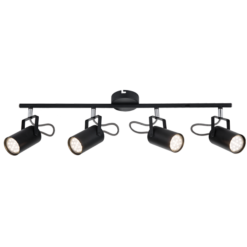 Черен спот Elmark Izzy 4XGU10 за насочена светлина