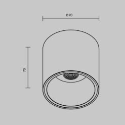 LED луна за външен монтаж MAYTONI C064CL-L12B4K ALFA LED - Image 2