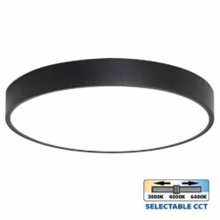 Черен LED плафон Vivalux Luka 4617 за коридор
