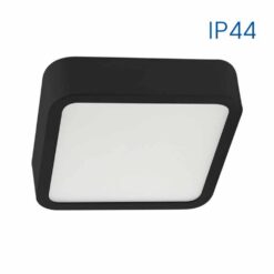 Черен LED плафон Vivalux Hugo 4663 за коридор