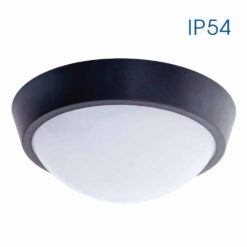 Черен LED плафон Vivalux Polka 4744 за баня