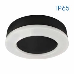 Черен LED плафон Vivalux Dolce 4748 за баня