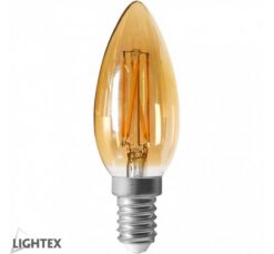 Златно LED осветително тяло Lightex Filament за осветление в дома