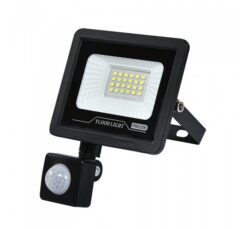 Черен LED прожектор Lightex Tomi 185-265V за външно осветление