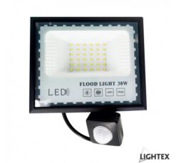 Черен LED прожектор Lightex Mini за фасади и дворове