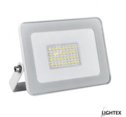 Черен LED прожектор Lightex Slim за фасади и дворове