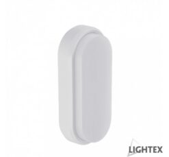 Бял LED плафон Lightex Oval за проходни зони