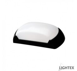 Черен LED аплик Lightex Ischia за коридор