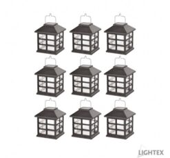 Бяла LED осветително тяло Lightex Hut 100MAH за дома