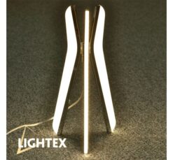 Хром LED настолна лампа Lightex Fang за четене
