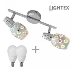 Спот Lightex Arizona 2XE14 за насочена светлина