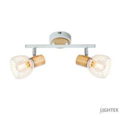 Бяло спот Lightex Adriana 2XE14 за акцентно осветление