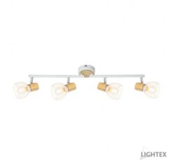 Бяло спот Lightex Adriana 4XE14 за насочена светлина