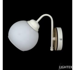 Бял аплик Lightex Zara за спалня