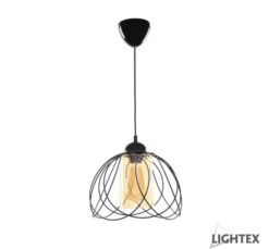 Черен пендел Lightex Lea за трапезна маса