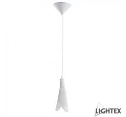 Бял пендел Lightex Delta за трапезария