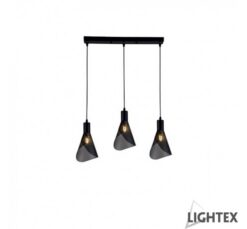 Черен пендел Lightex Delta за трапезария