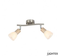 Хром спот Lightex Martina 2XE14 за акцентно осветление