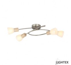 Хром спот Lightex Martina 4XE14 за таван