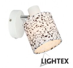 Бяло аплик Lightex Celia 1XE14 за спалня