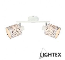 Бяло спот Lightex Celia 2XE14 за акцентно осветление