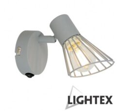 Сив аплик Lightex Silvia 1XE14 за коридор