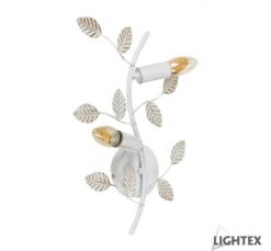 Бяло аплик Lightex Isabel 2XE14 за хол