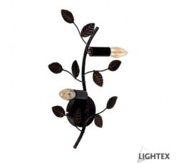 Черно аплик Lightex Isabel 2XE14 за коридор