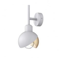Бял аплик Lightex Florence 1XE27 за коридор