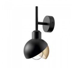 Черен аплик Lightex Florence 1XE27 за коридор