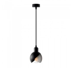 Черен пендел Lightex Florence 1XE27 за кухня