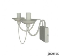 Бял аплик Lightex Vilma за стенно осветление