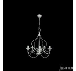 Бял полилей Lightex Vilma за хол