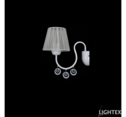 Бяло аплик Lightex Cleo за коридор