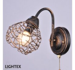 Черен аплик Lightex Marina за коридор