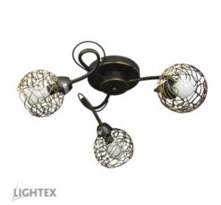 Черен полилей Lightex Marina за хол или трапезария