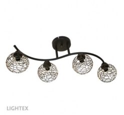 Черен полилей Lightex Marina за трапезария