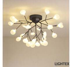 Черен полилей Lightex Monet за дневна