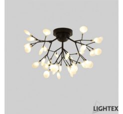 Черен полилей Lightex Monet за хол или трапезария