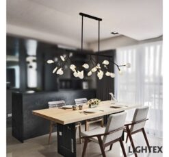 Черен полилей Lightex Monet за дневна