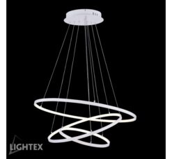 Бял LED полилей Lightex Jane за дневна