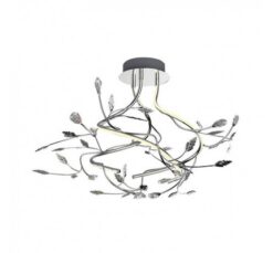 Хром LED полилей Lightex Leaf за дневна