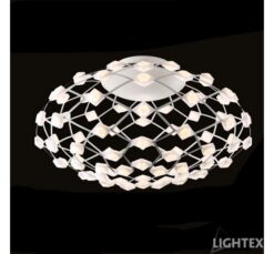 Бял LED полилей Lightex Amore за трапезария