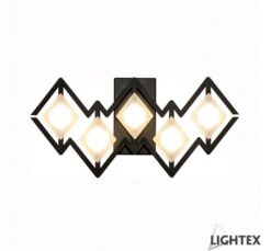Черен LED аплик Lightex Valentina за спалня