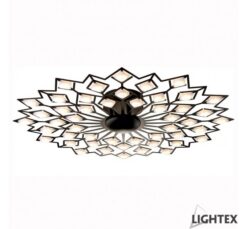 Черен LED полилей Lightex Valentina за хол или трапезария