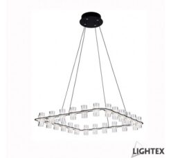 Черен LED полилей Lightex Antonia за дневна