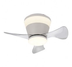 Бял LED вентилатор Lightex Cct с таванен монтаж
