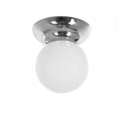 Хром LED плафон Lightex Aledo за проходни зони