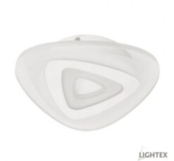 Бял LED плафон Lightex Turn за антре